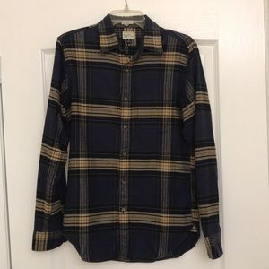 J. Crew NWOT Navy/Cream Flannel (S)
